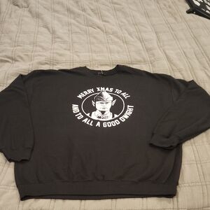 Festive Black The Office Crewneck Sweater with Holiday Graphic Size L! New!